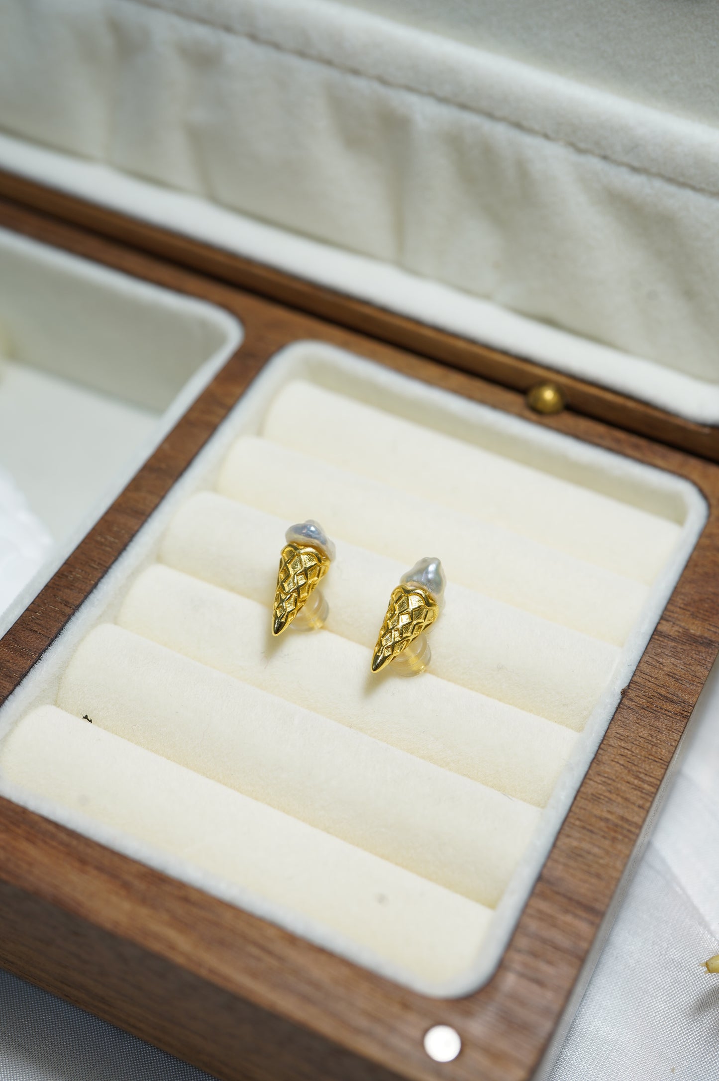 'Ice Cream' Freshwater Pearl Earrings