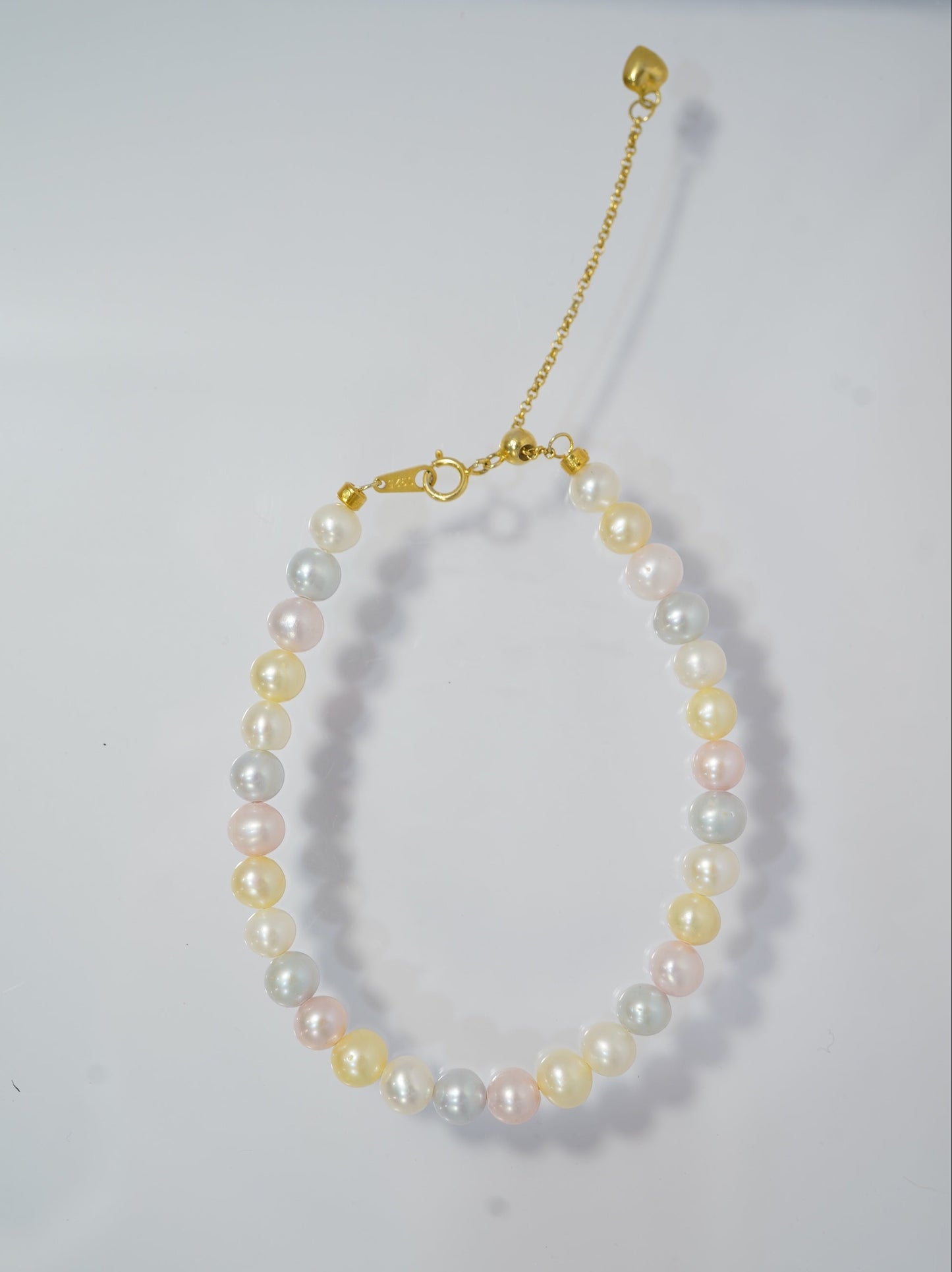 Candy Rainbow Seawater Akoya Pearls Bracelet