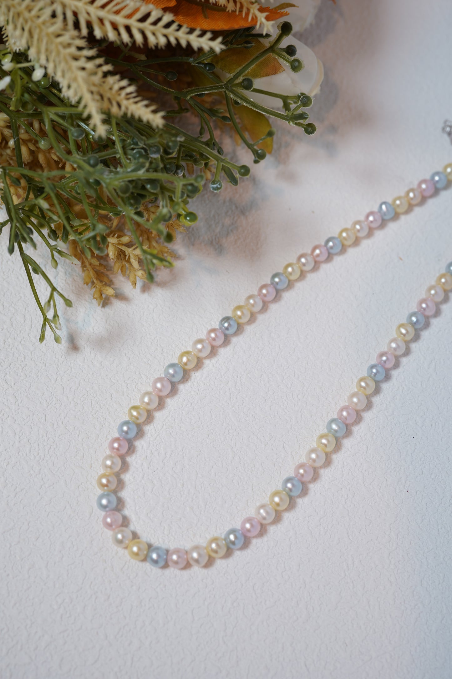 Candy Rainbow Seawater Akoya Pearls Set - Necklace, Bracelet