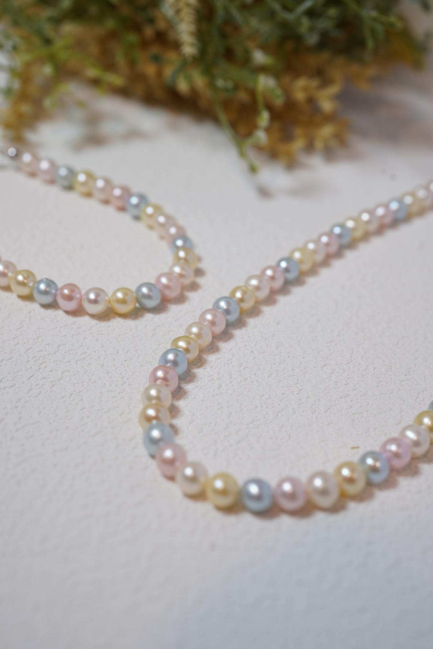 Candy Rainbow Seawater Akoya Pearls Set - Necklace, Bracelet
