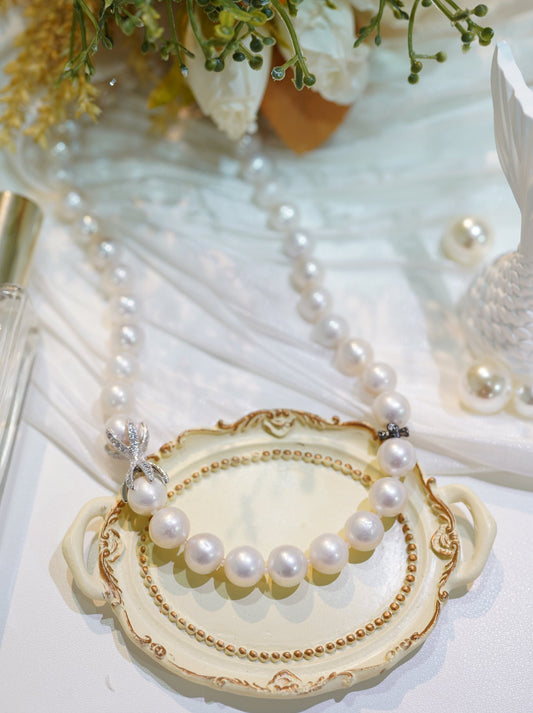 "Gentlemen" Freshwater Pearl Full Strand Necklace (Rudder)