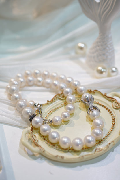 "Gentlemen" Freshwater Pearl Full Strand Necklace (Rudder)