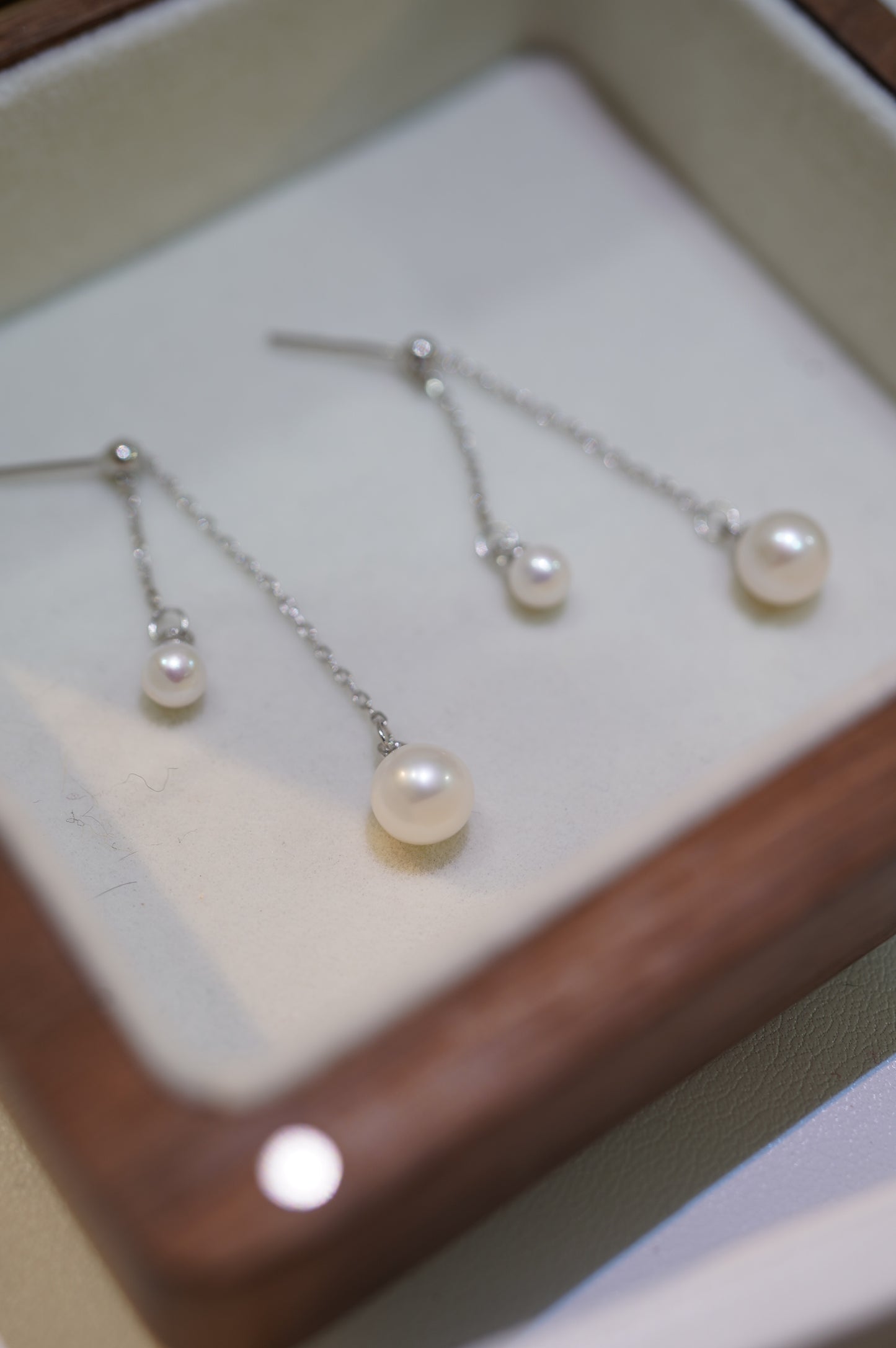 'Flexi Double' Freshwater Pearl Earrings