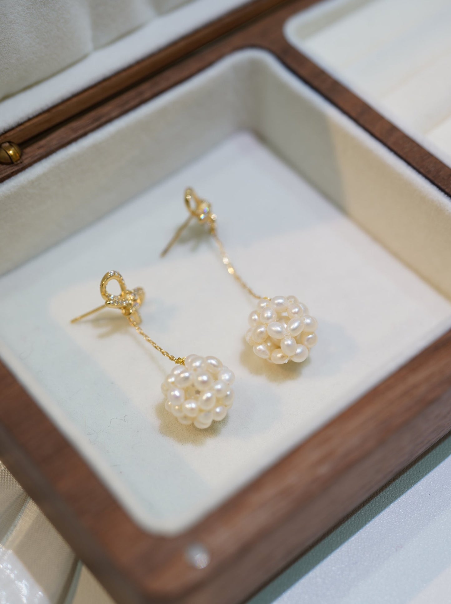 '#3 Popcorn' Freshwater Pearl Earrings