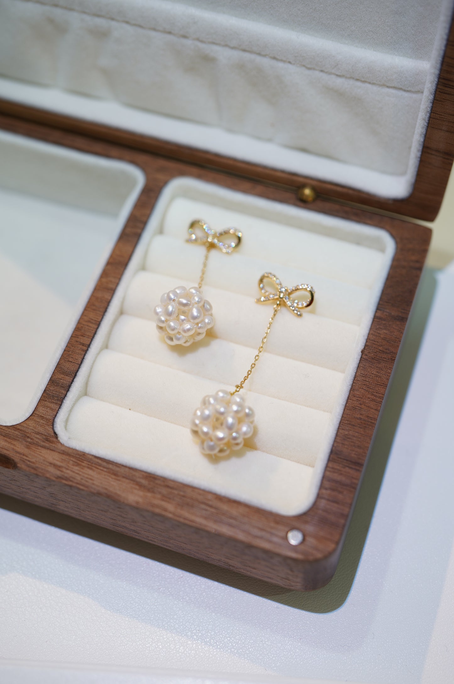 '#3 Popcorn' Freshwater Pearl Earrings