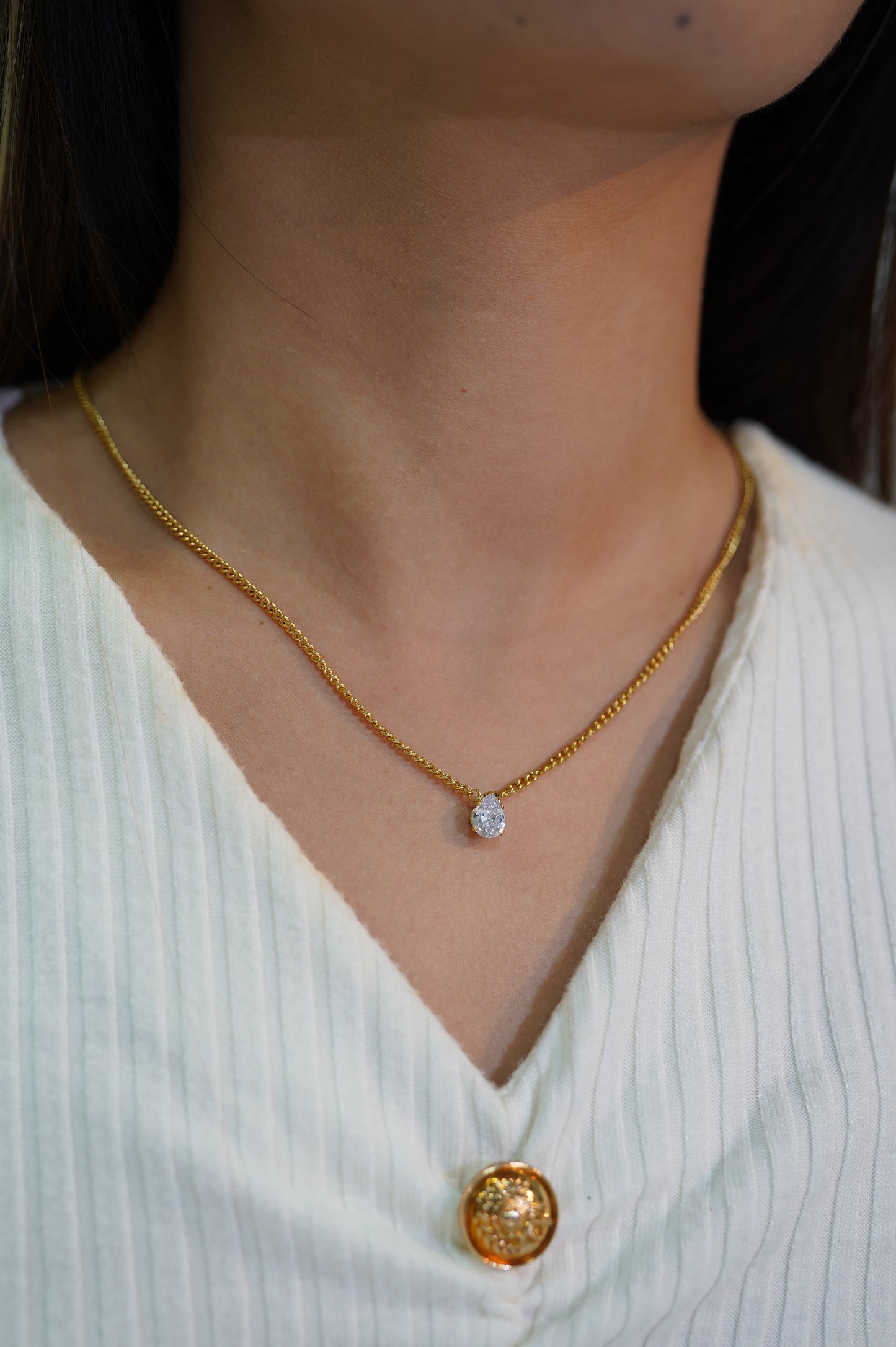 Drop Diamond Necklace