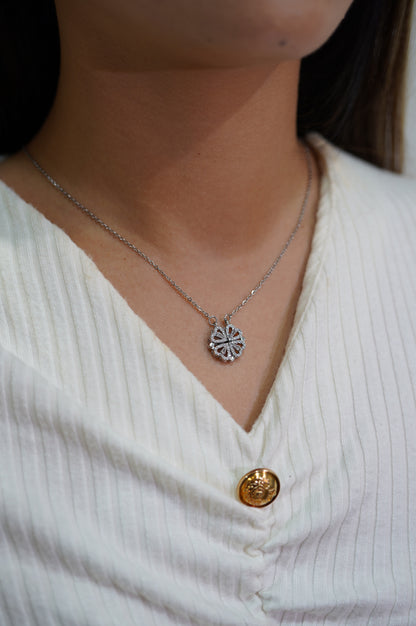 Diamond Flower Necklace