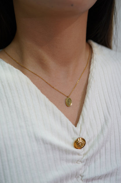 Hand-painting Rose Necklace