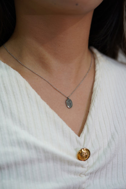 Hand-painting Rose Necklace