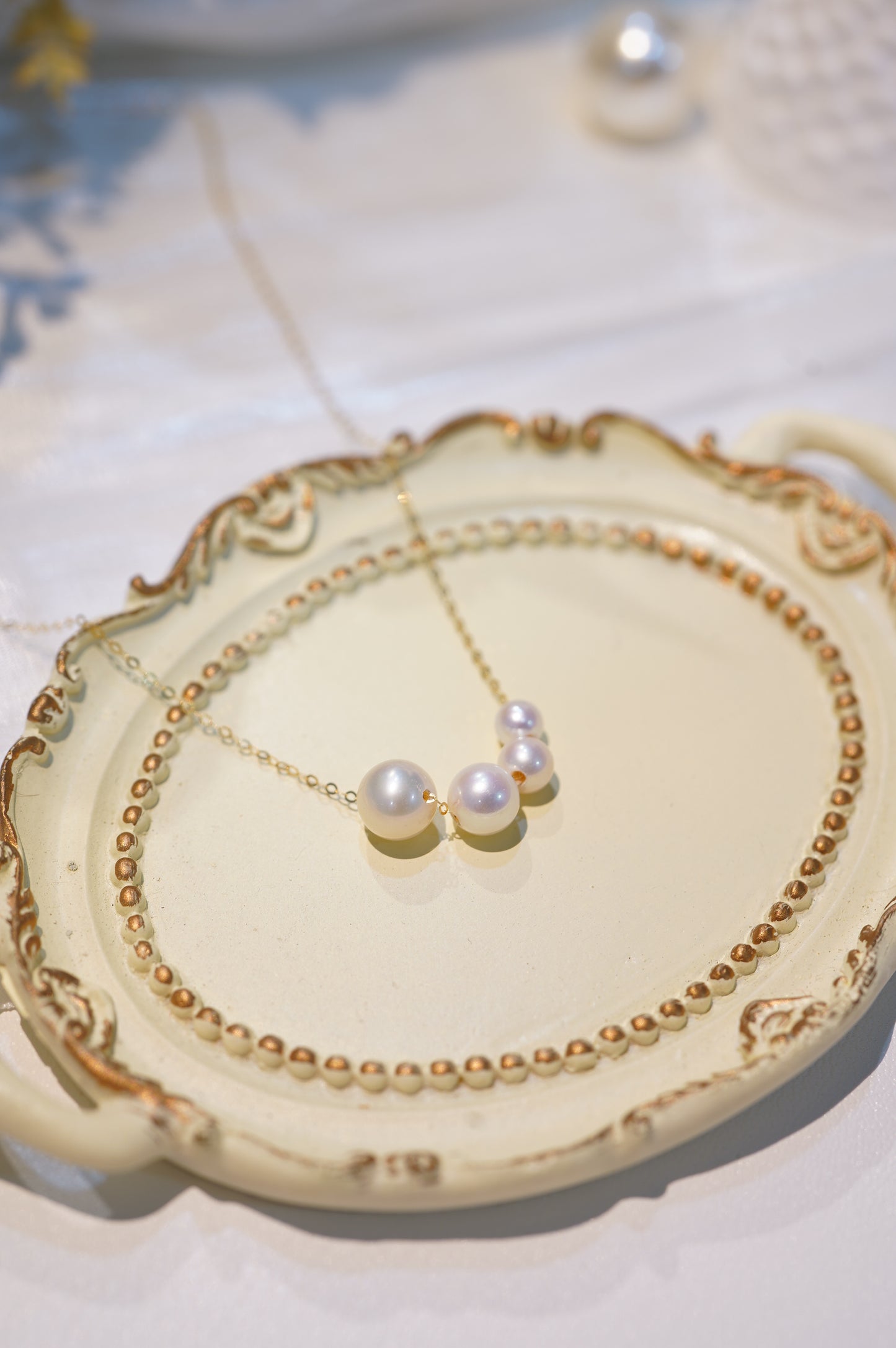 'Smile More' Freshwater Pearl Necklace