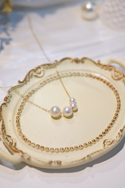 'Smile More' Freshwater Pearl Necklace