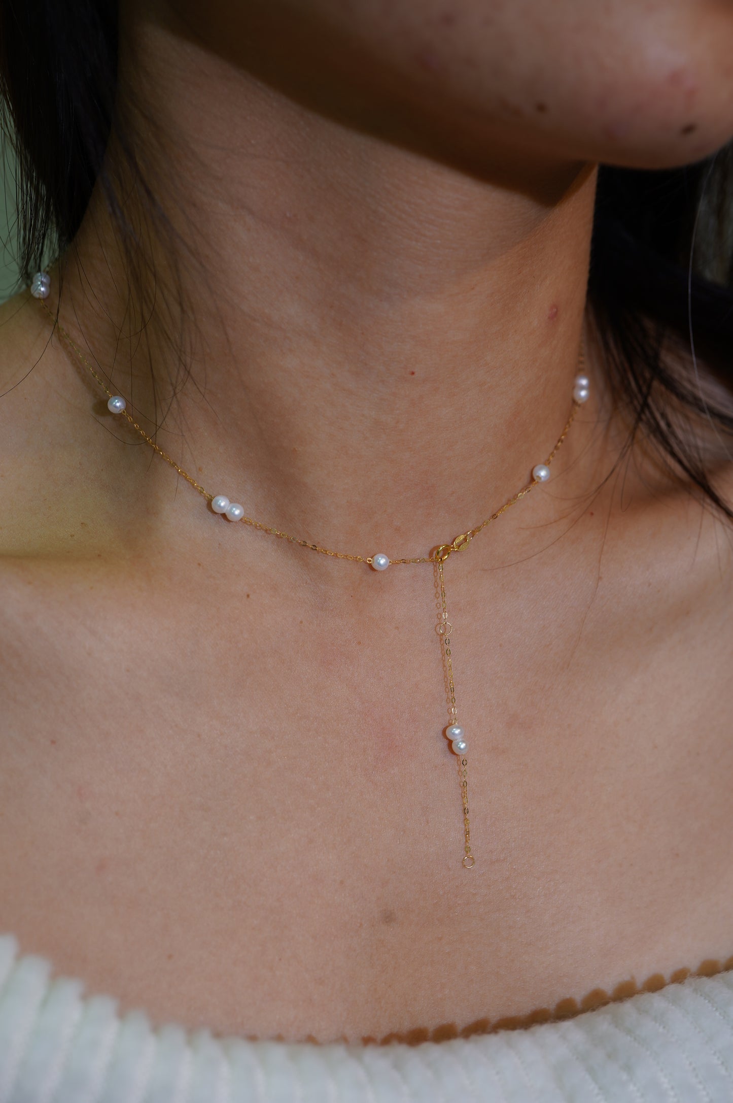 'Single and Couple' Freshwater Pearl Necklace