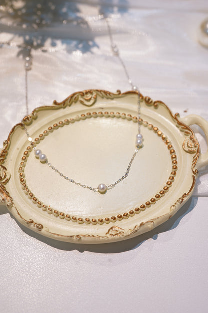 'Single and Couple' Freshwater Pearl Necklace