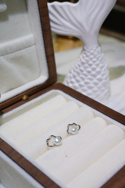 Mini Cloud Freshwater Pearl Earrings