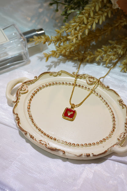 Square Heart Necklace