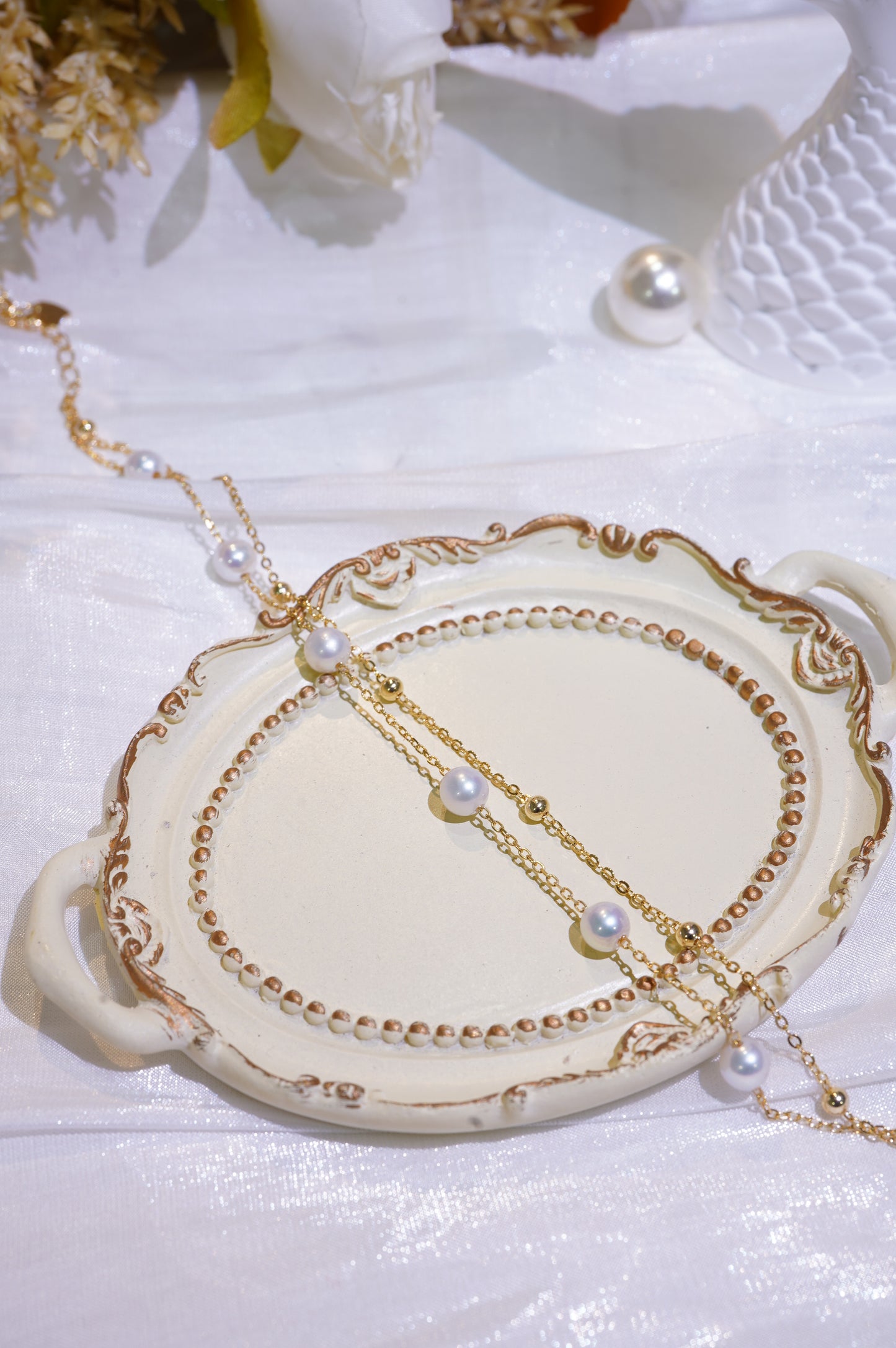 Double Layers All Stars Freshwater Pearl Bracelet