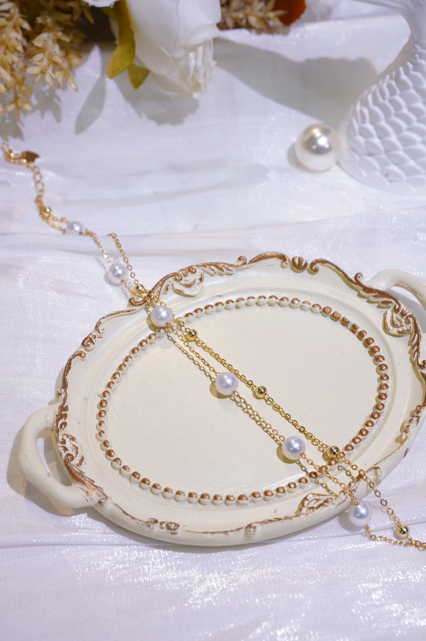 Double Layers All Stars Freshwater Pearl Bracelet