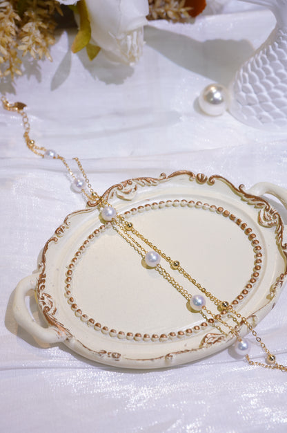 Double Layers All Stars Freshwater Pearl Bracelet