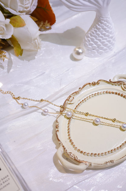 Double Layers All Stars Freshwater Pearl Bracelet