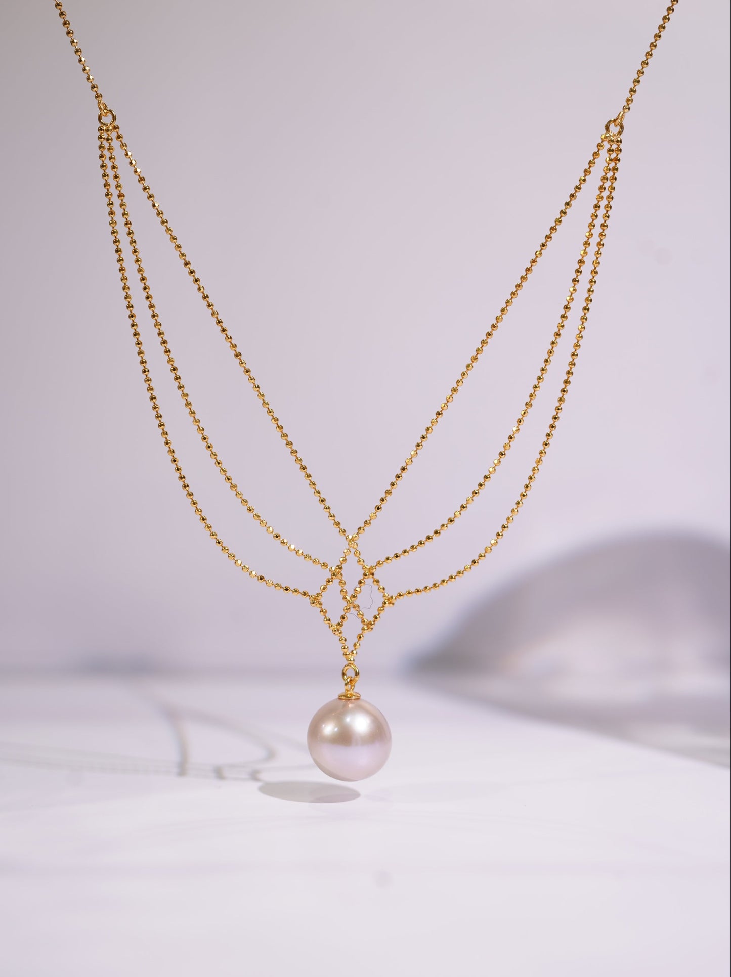 'Dream Net' Freshwater Pearl Necklace