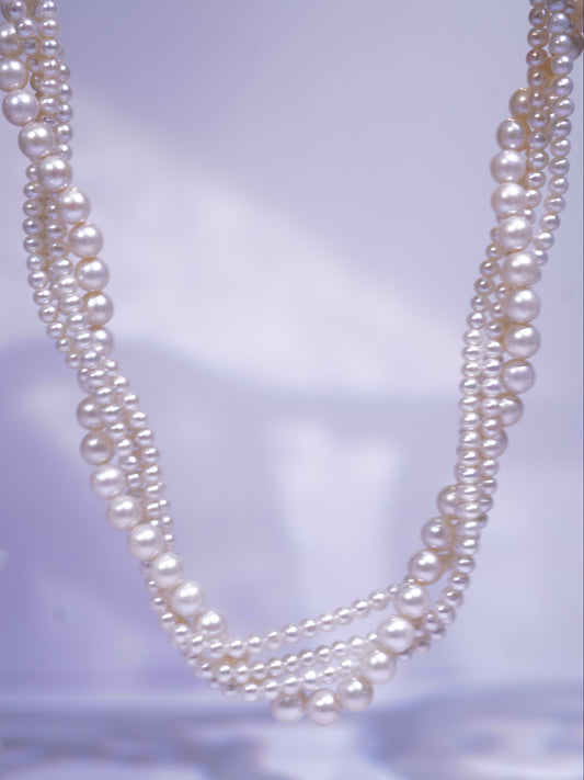 '4 in 1' Freshwater Pearl Full Strand Necklace