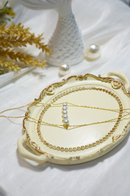 'Double Five' Freshwater Pearls Bracelet