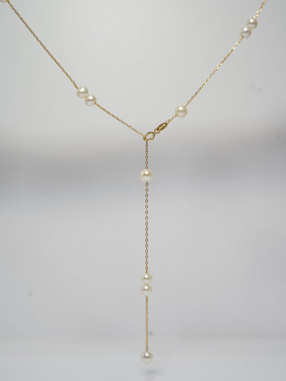 'Single and Couple' Freshwater Pearl Necklace