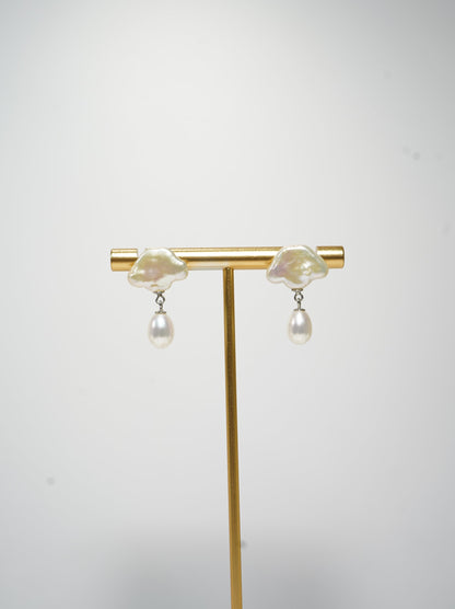 About to Rain Freshwater Pearl Earrings