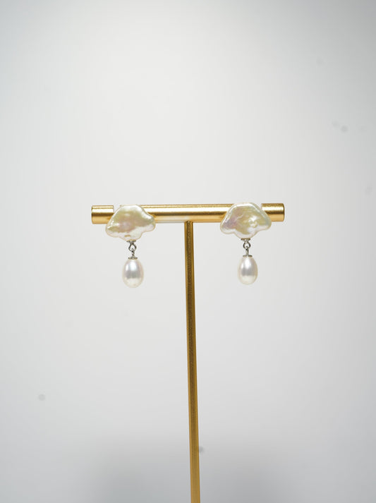 About to Rain Freshwater Pearl Earrings