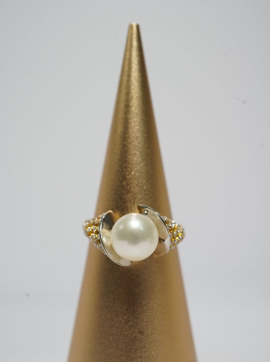 Olympic Torch Freshwater Pearl Ring