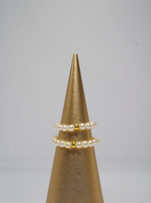 ‘Baby' Rice Freshwater Pearl Ring