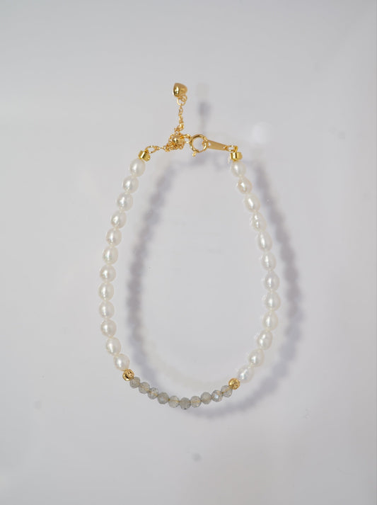 Moonstone Baby Freshwater Pearls Bracelet