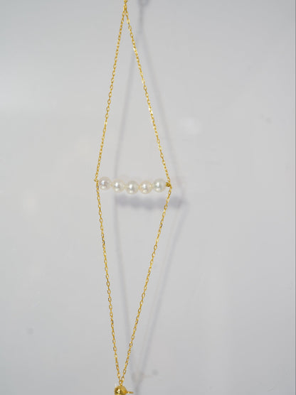 'Double Five' Freshwater Pearls Bracelet