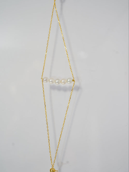'Double Five' Freshwater Pearls Bracelet