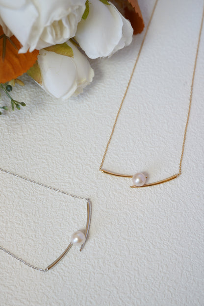 Parallel Universe Round Freshwater Pearl Necklace