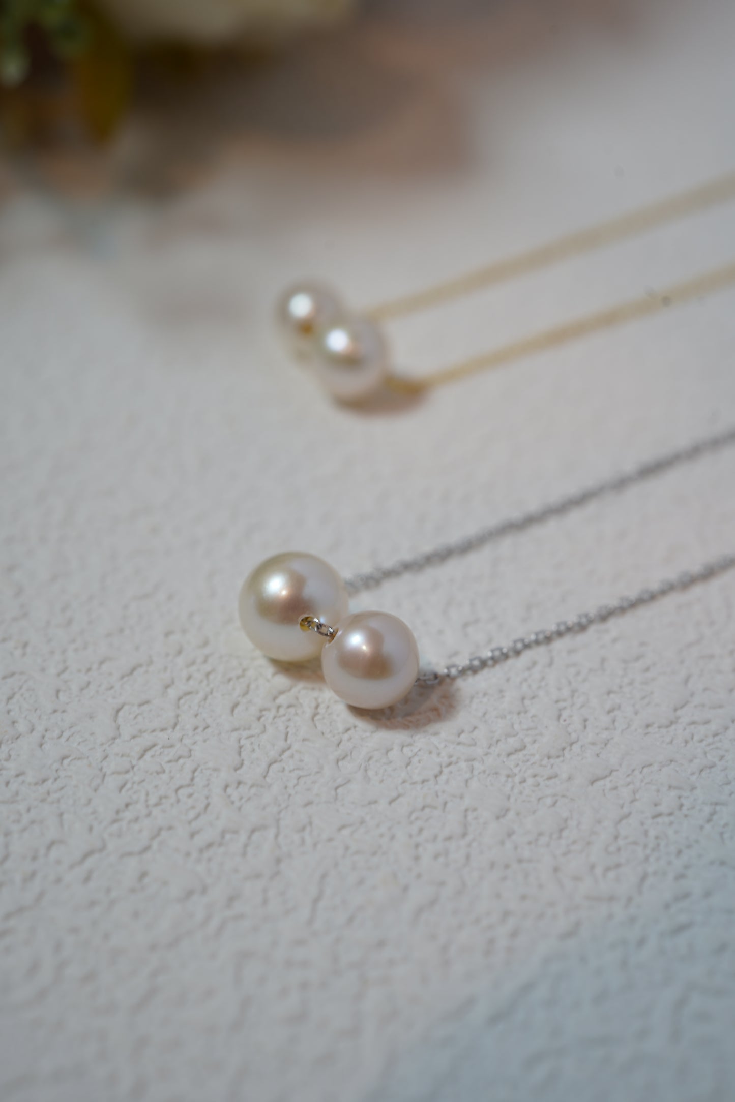 Mom & Girls Round Freshwater Pearls Necklace
