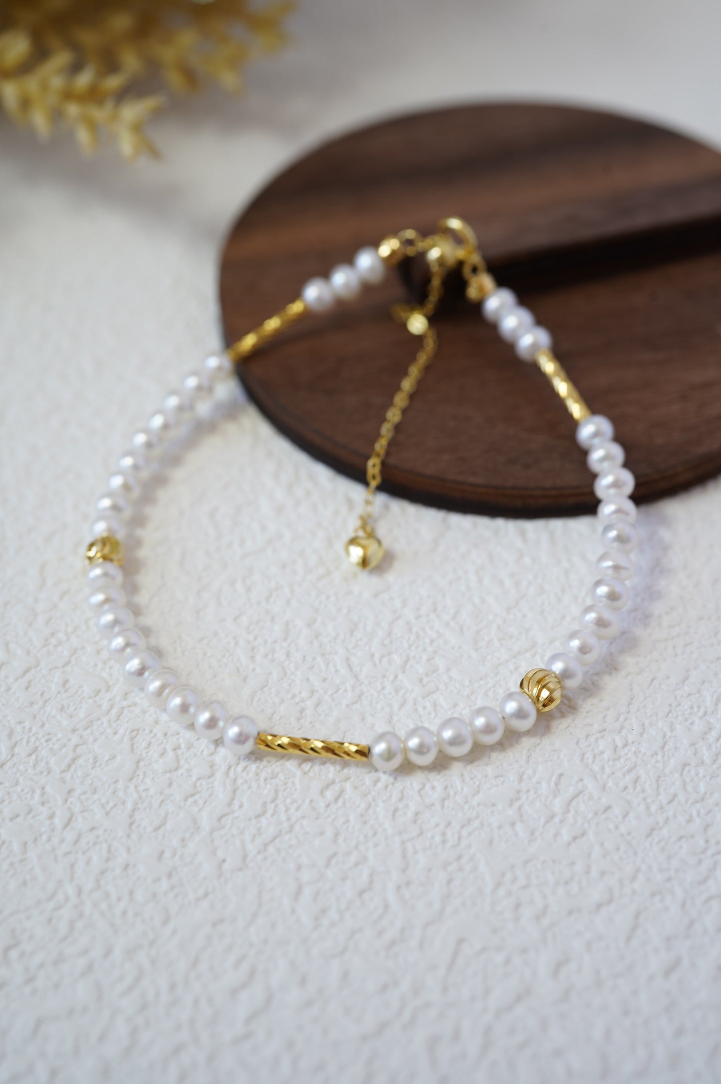 The Basics Gold Baby Freshwater Pearls Bracelet