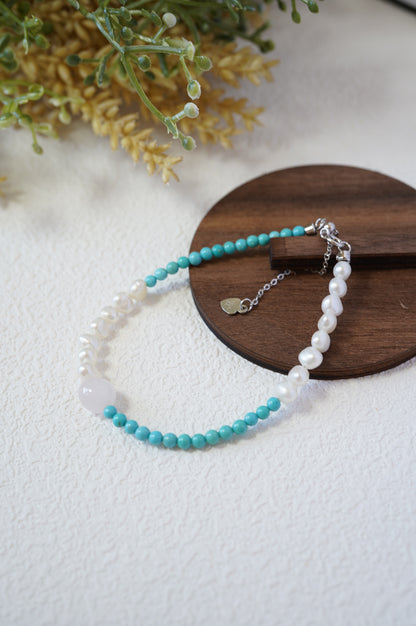 Turquoise Baby Freshwater Pearls Bracelet