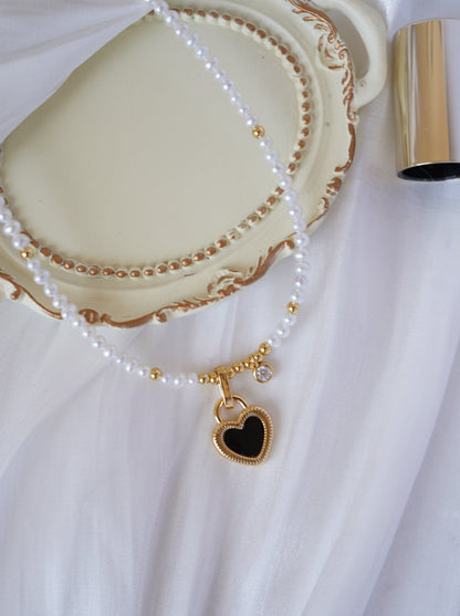 Lock-heart Freshwater Necklace