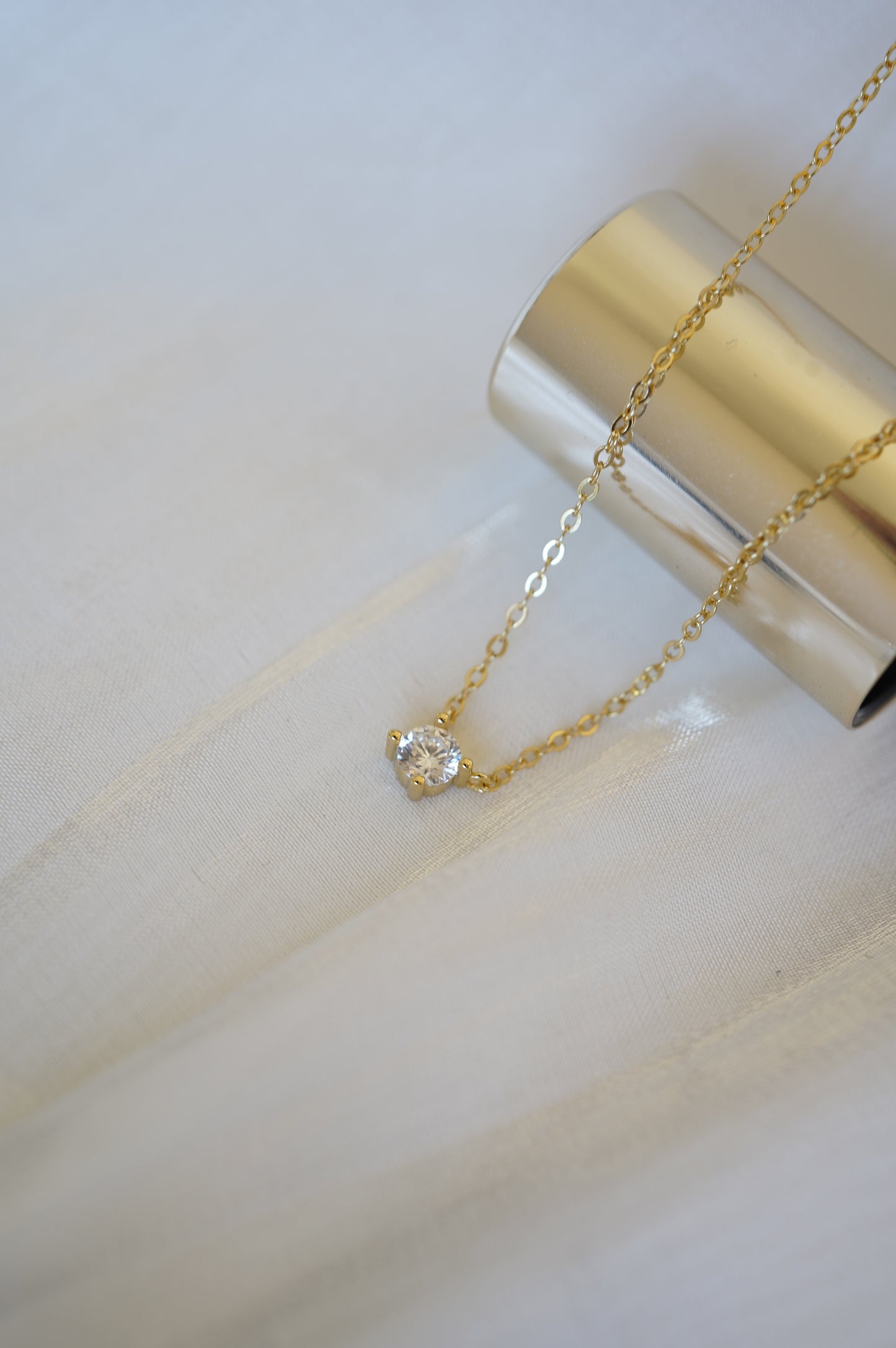 Square Diamond Necklace