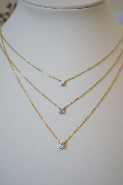 Square Diamond Necklace