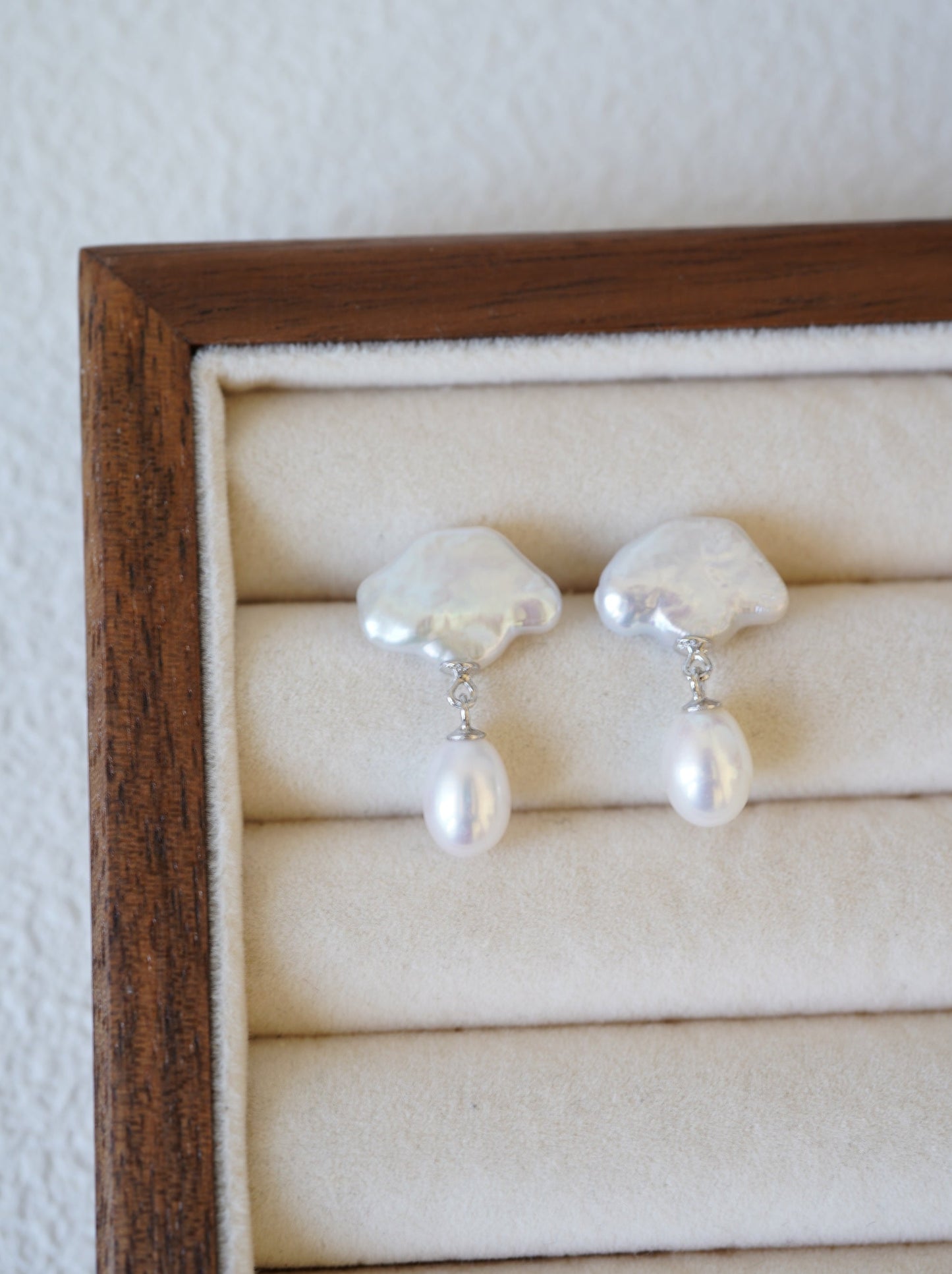 About to Rain Freshwater Pearl Earrings