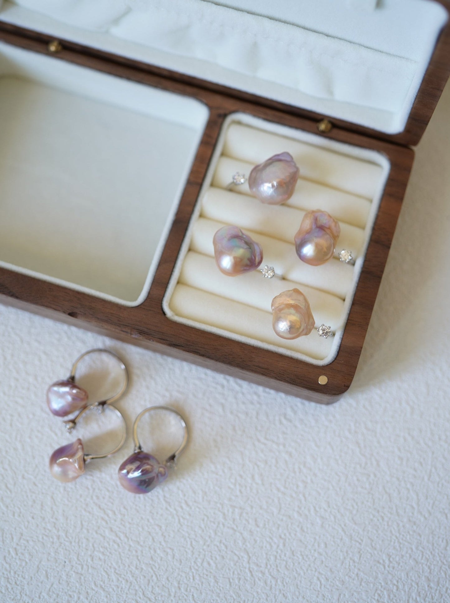 ‘Rainbow' Baroque Freshwater Pearl Ring