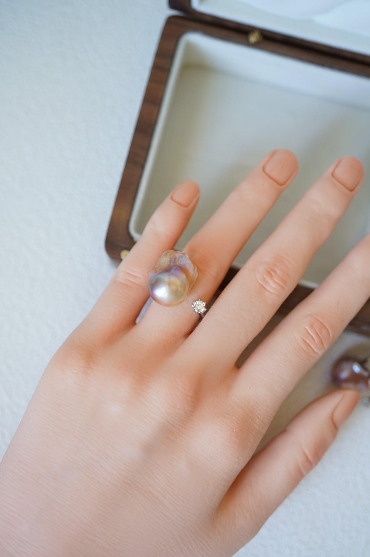 ‘Rainbow' Baroque Freshwater Pearl Ring