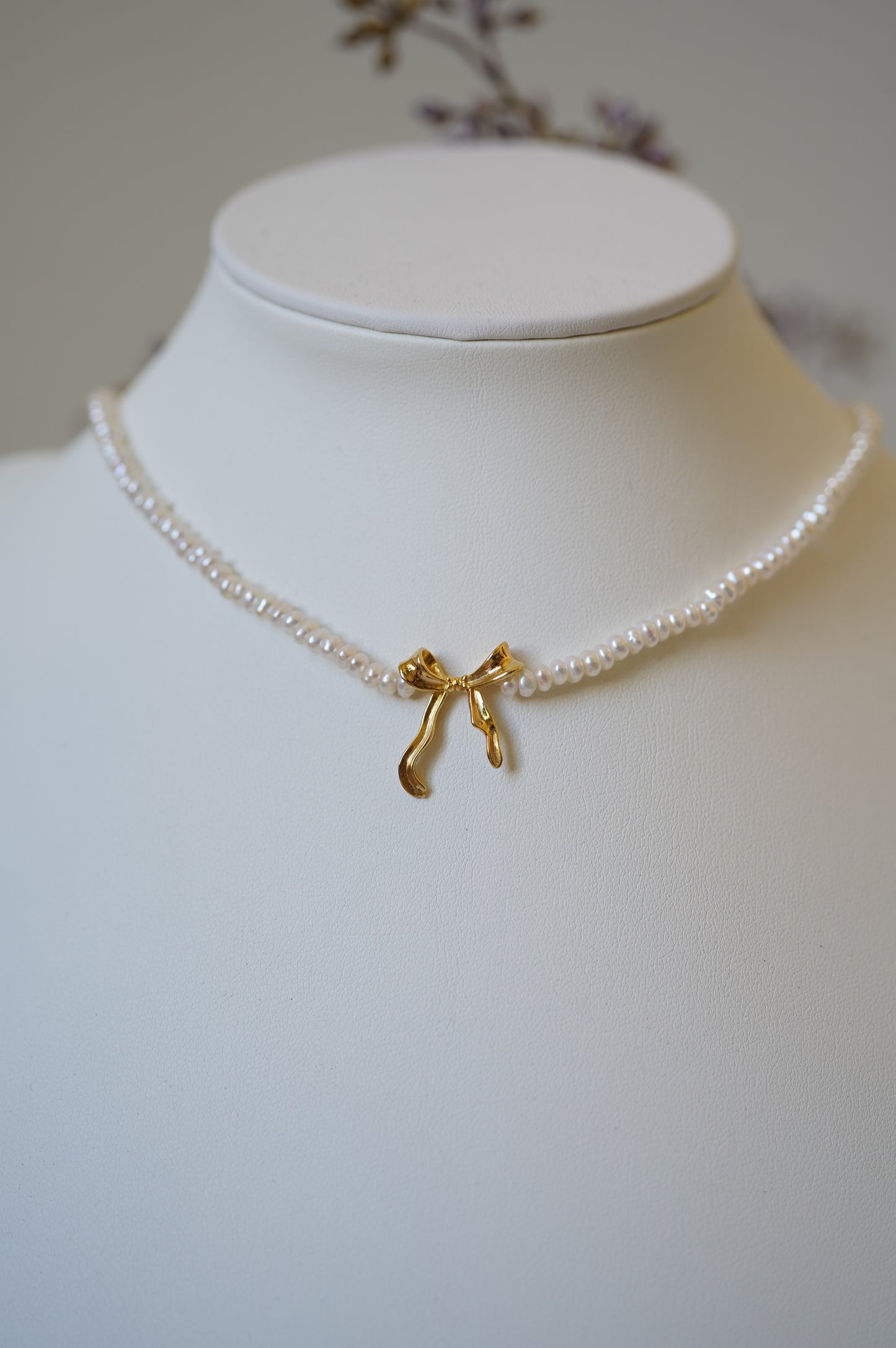 'Bow Lovers' Freshwater Necklace