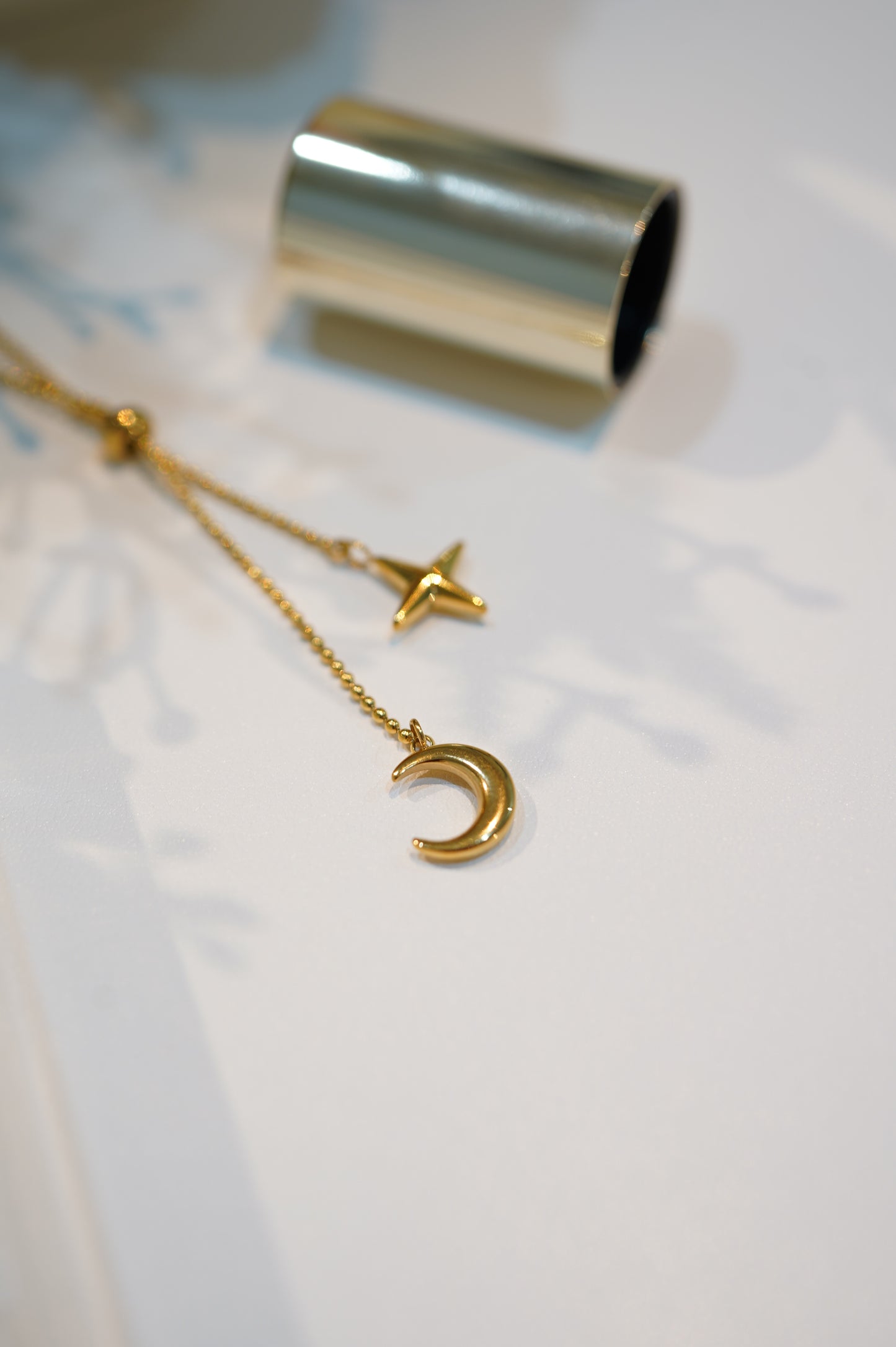 Moon/Star Y/shaped Necklace