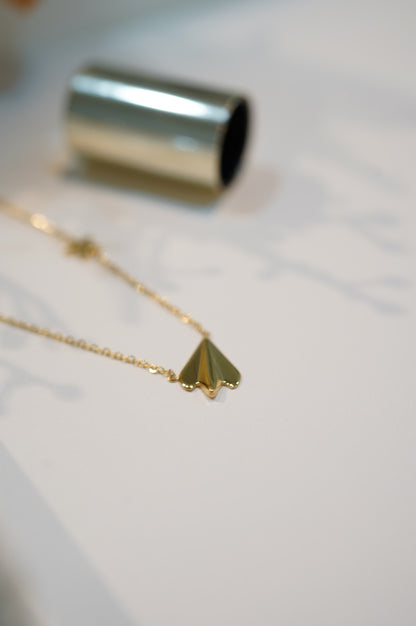 Paper Plane Necklace