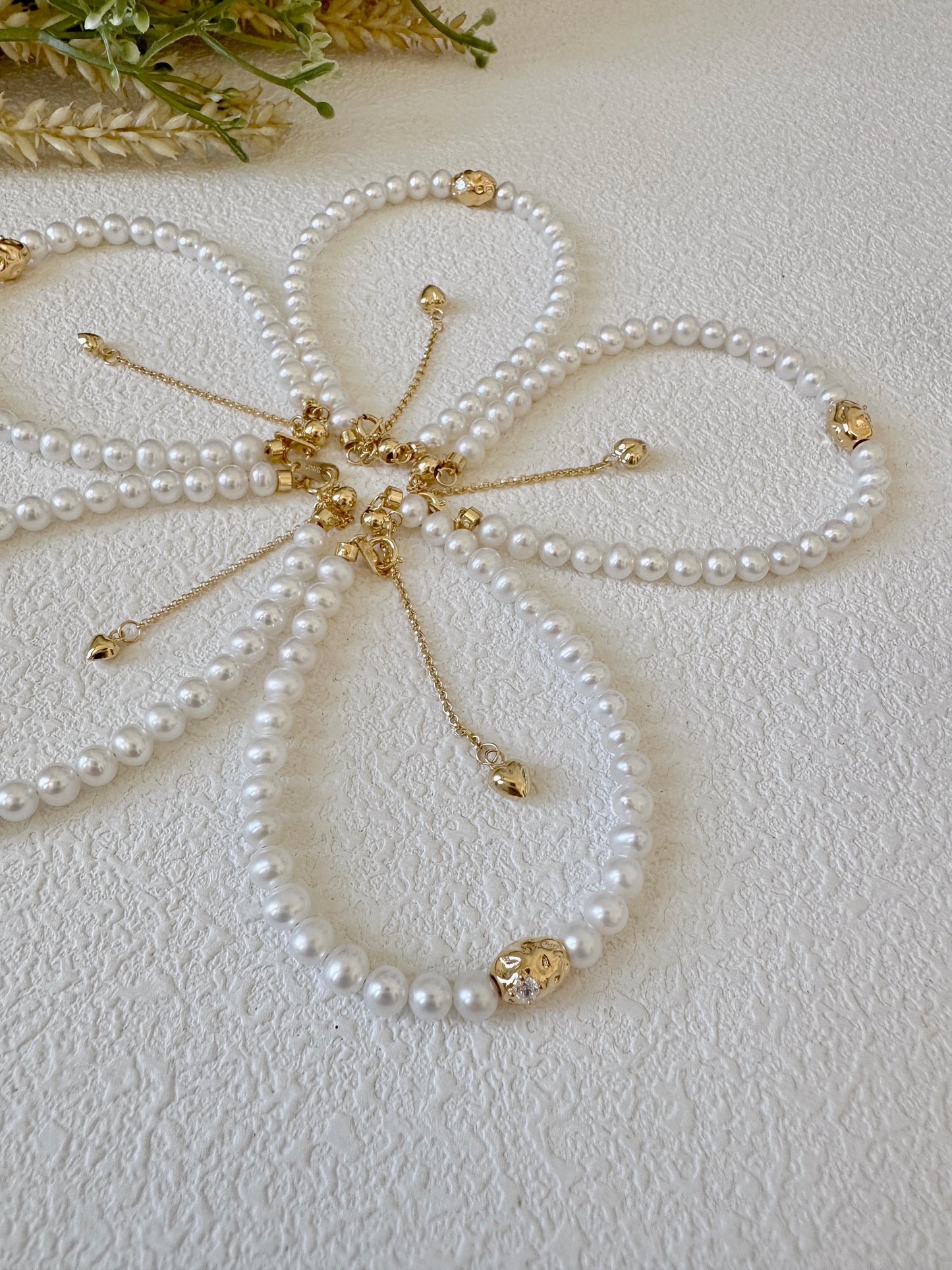 'Gold Bean' Freshwater Pearls Bracelet